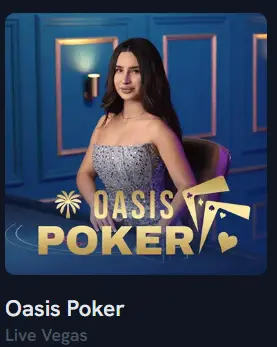 Oasis Poker at Spin Shark Live Casino