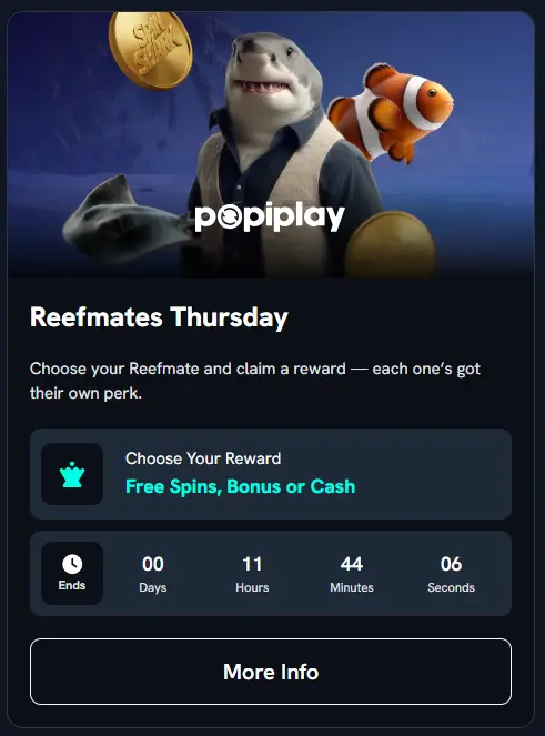Reefmates Thursday Spin Shark Bonus