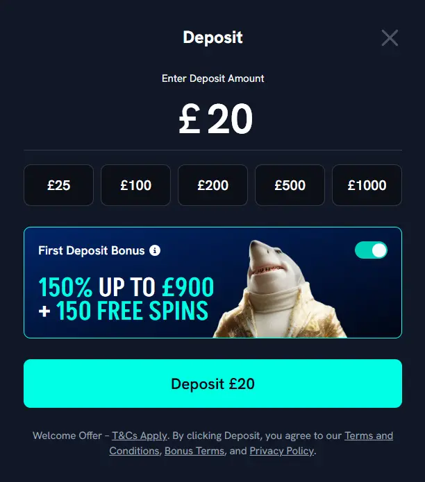 Deposit Page
