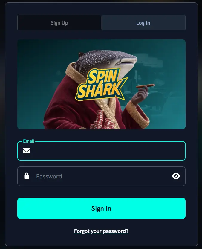 SpinShark Login